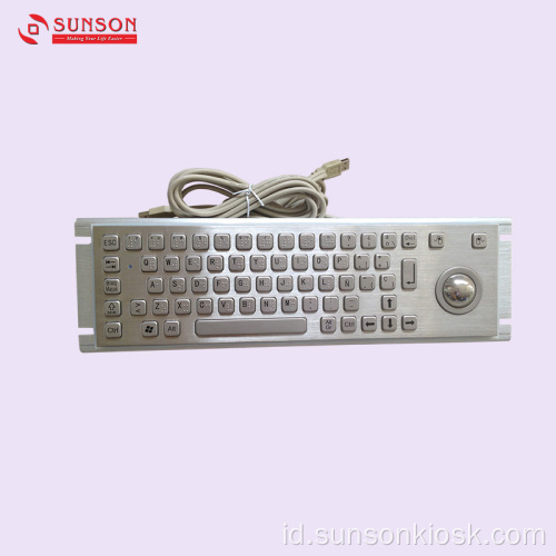 Keyboard Metal Anti huru hara dengan Touch Pad